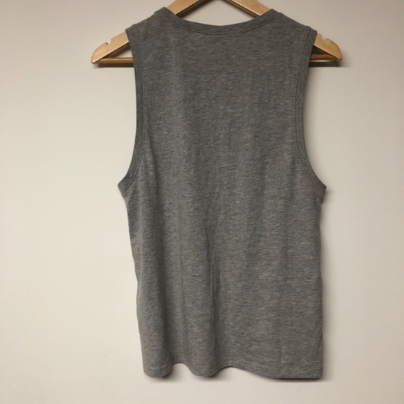 Anthropologie White Crow Feeling Lucky Shamrock Muscle Tee - Picture 5 of 6